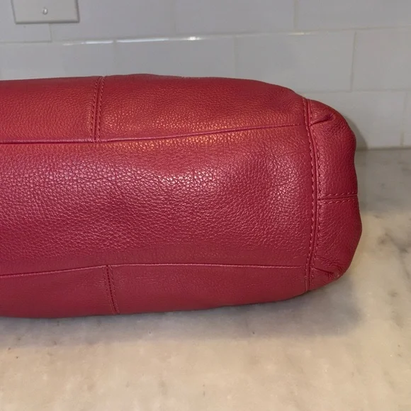Coach Bag Purse Handbag Leather Large Lexy Pink Pebbled Shoulder Bag Pocketbook - Picture 9 of 17